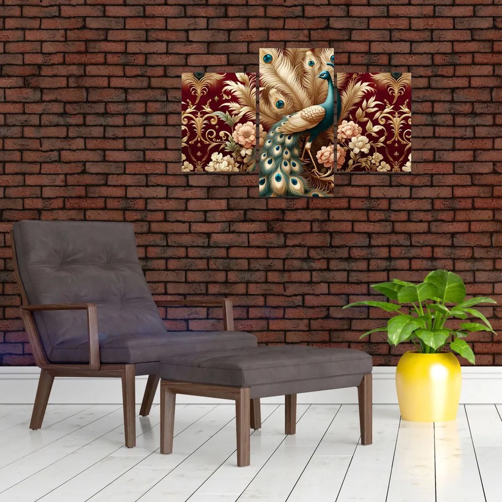 Obraz – Elegantný páv (90x60 cm)