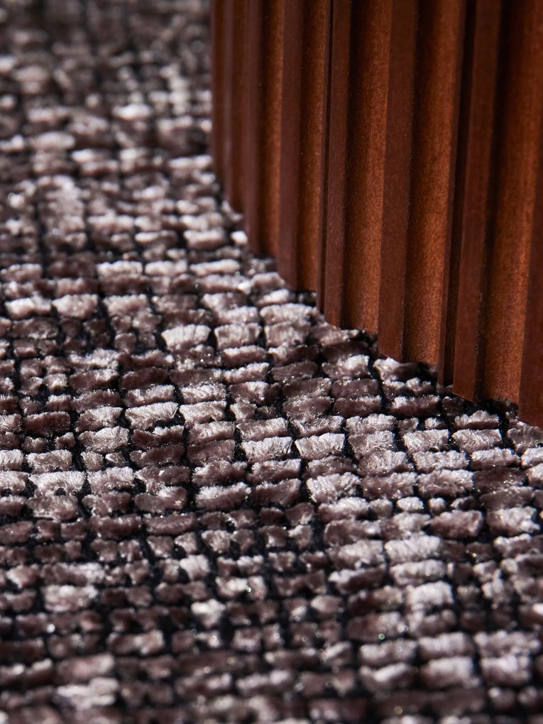 ELLE Decoration, Koberec behúň Brilliance Prisma 106311 Brown z kolekcie Elle, 80x250, hnedá, obývacia izba