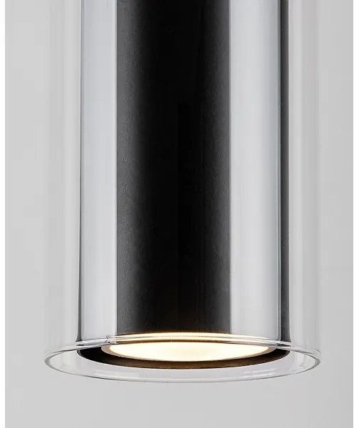 Rabalux 72047 - Luster na lanku KALEVI 1xGU10/50W/230V číra/čierna