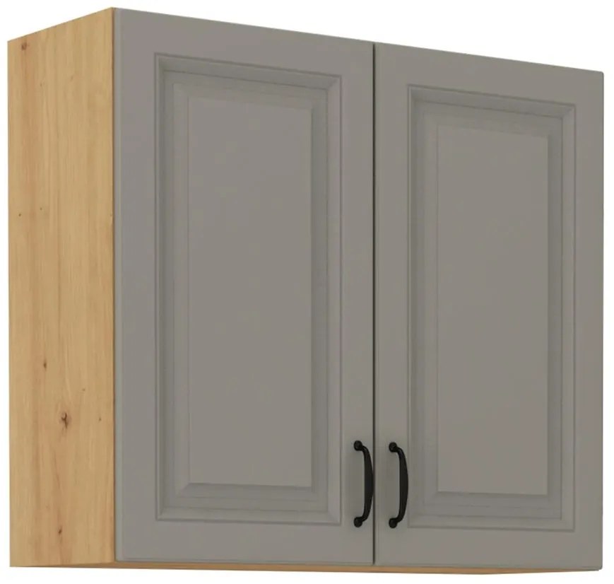 Kuchynská skrinka Stilo claygrey/artisan 80g/72 2f