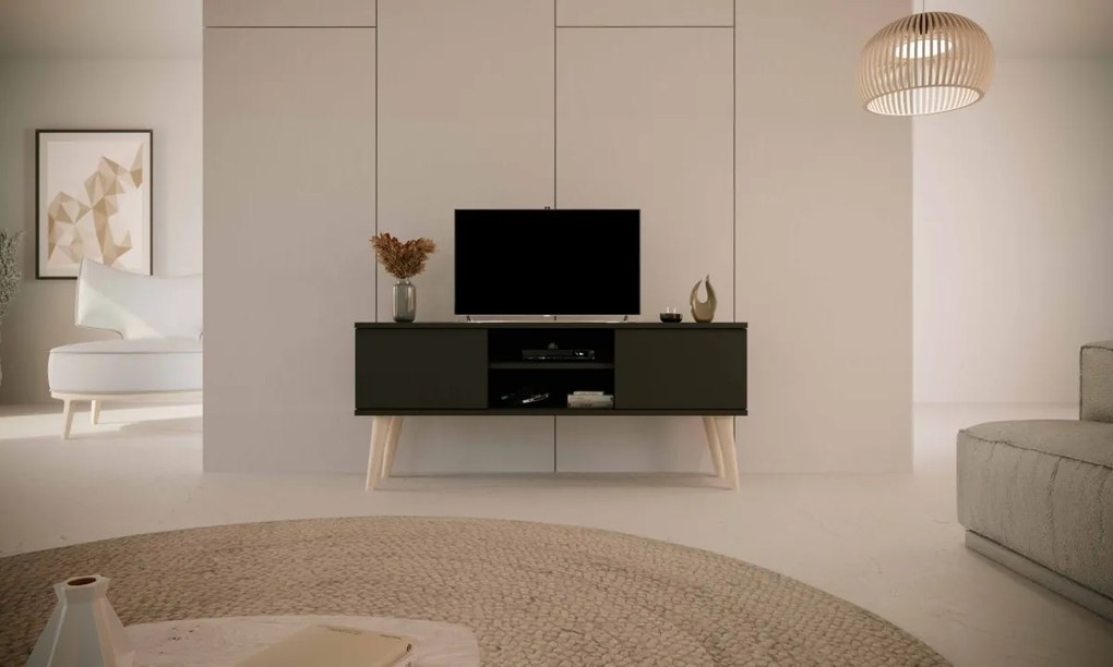 TV stolík TORONTO 120 cm čierny