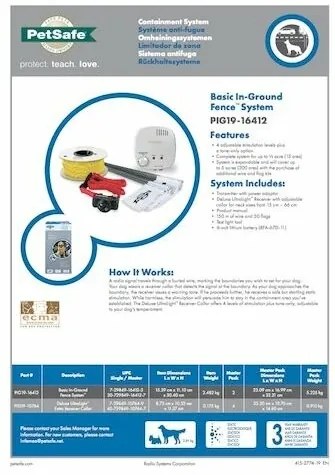 PetSafe® Elektrický ohradník pre psy Basic