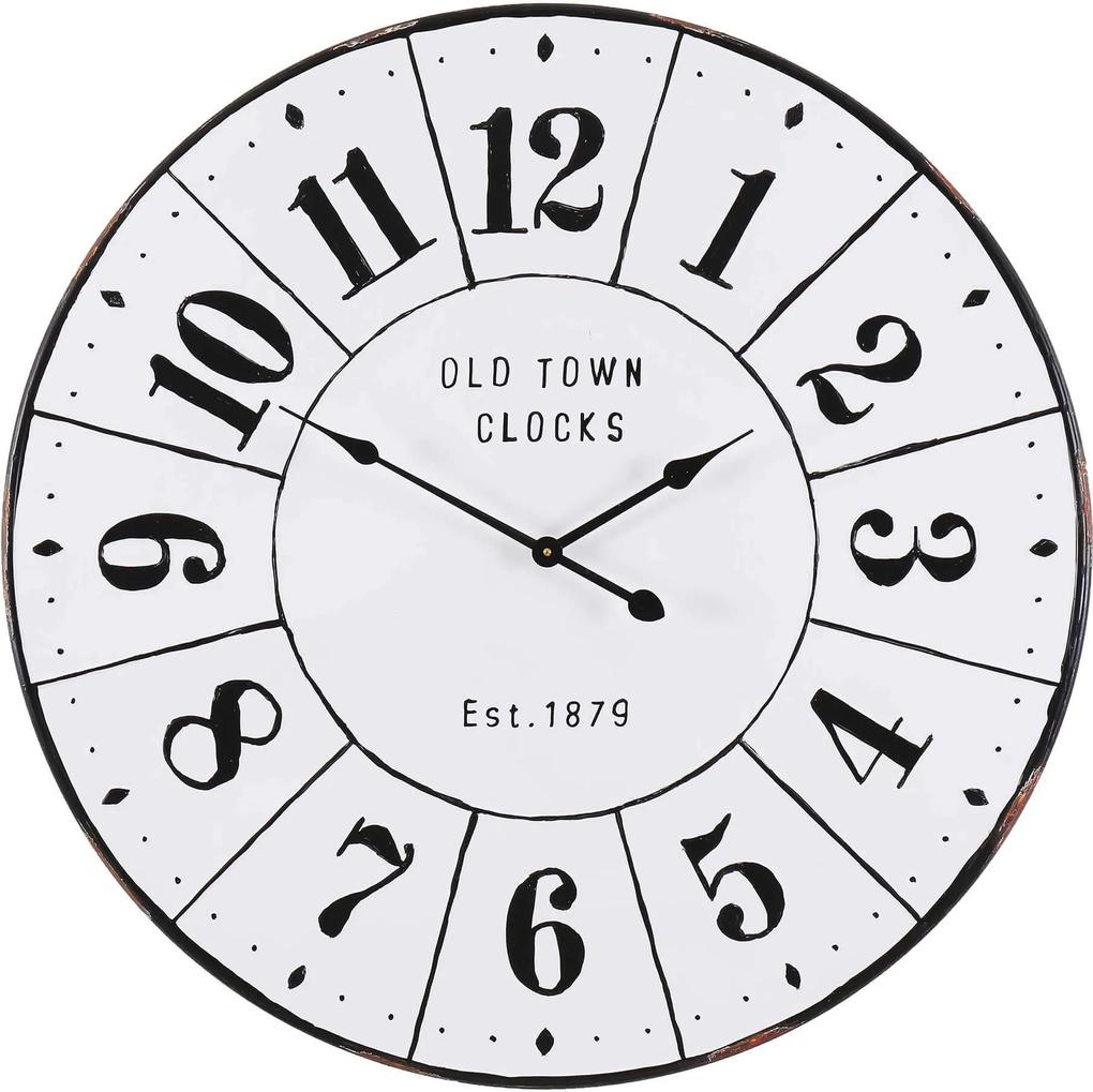 Kovové nástenné hodiny Old Town Clocks 830x55x830