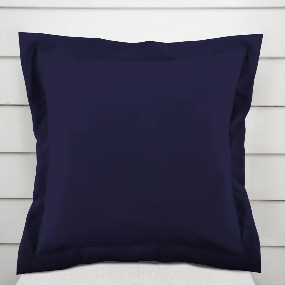 Biante Dekoračná obliečka na vankúš s lemom Rongo RG-079 Námornícka modrá 60 x 60 cm