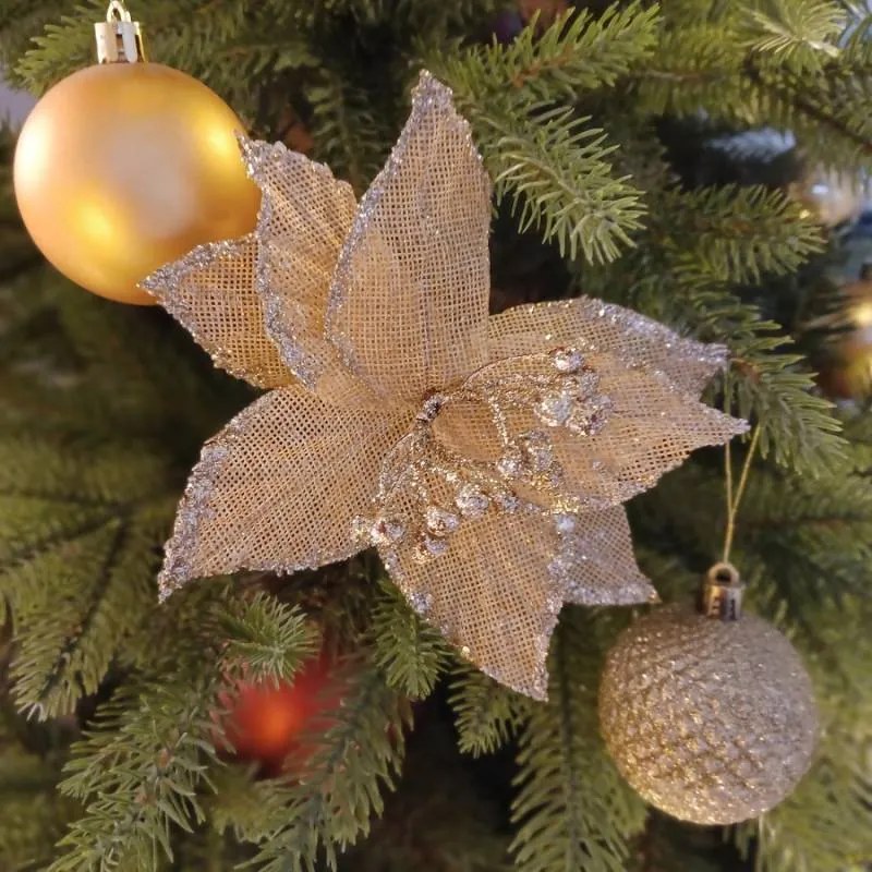 DECOLED Květ, prům. 20 cm, šampaň