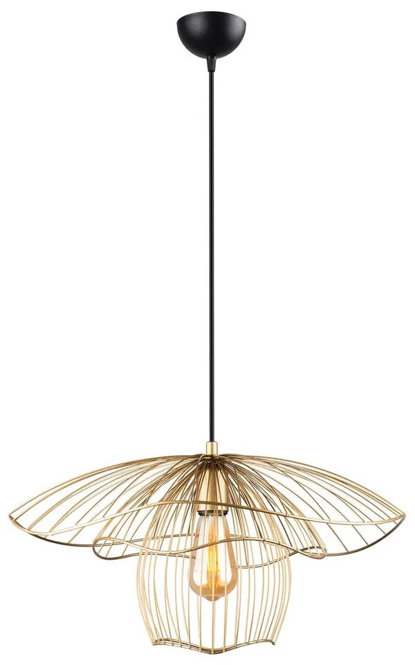Závesné svietidlo v zlatej farbe Squid Lighting Root, výška 123 cm