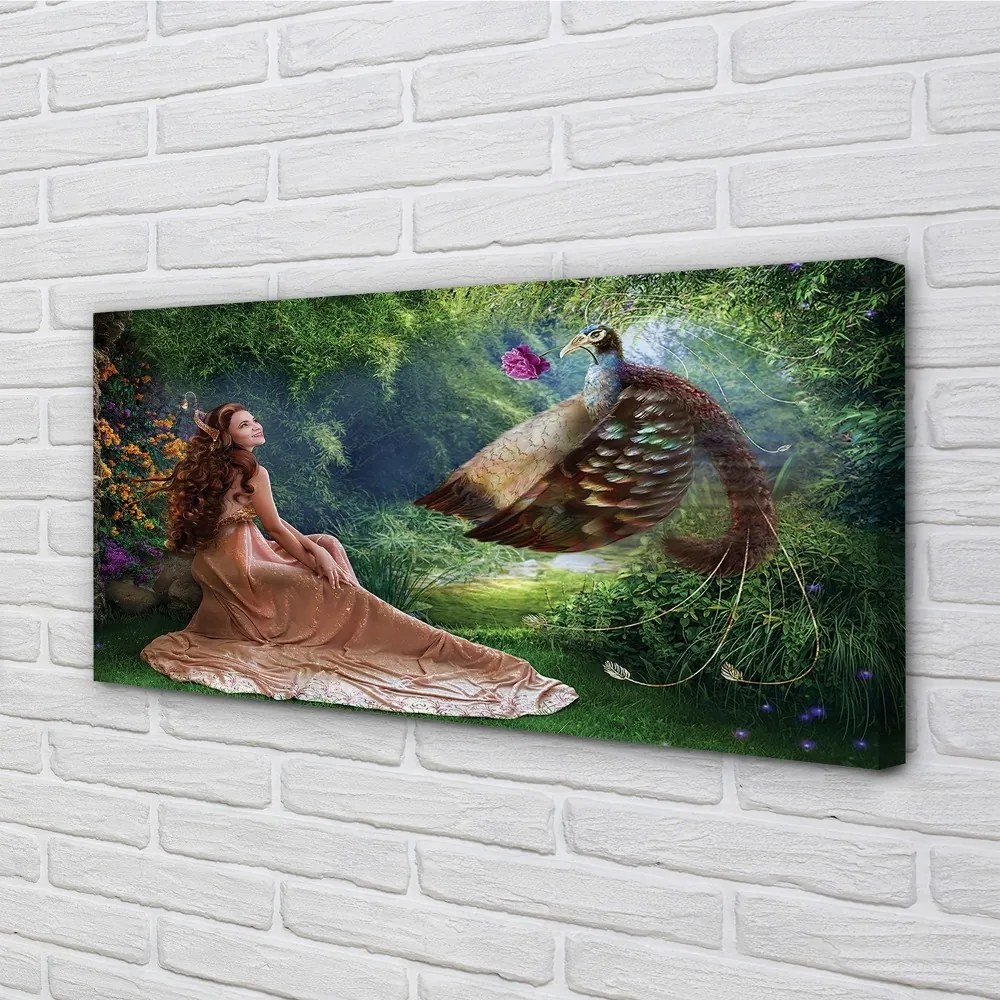 Obraz canvas Bažant female forest 125x50 cm