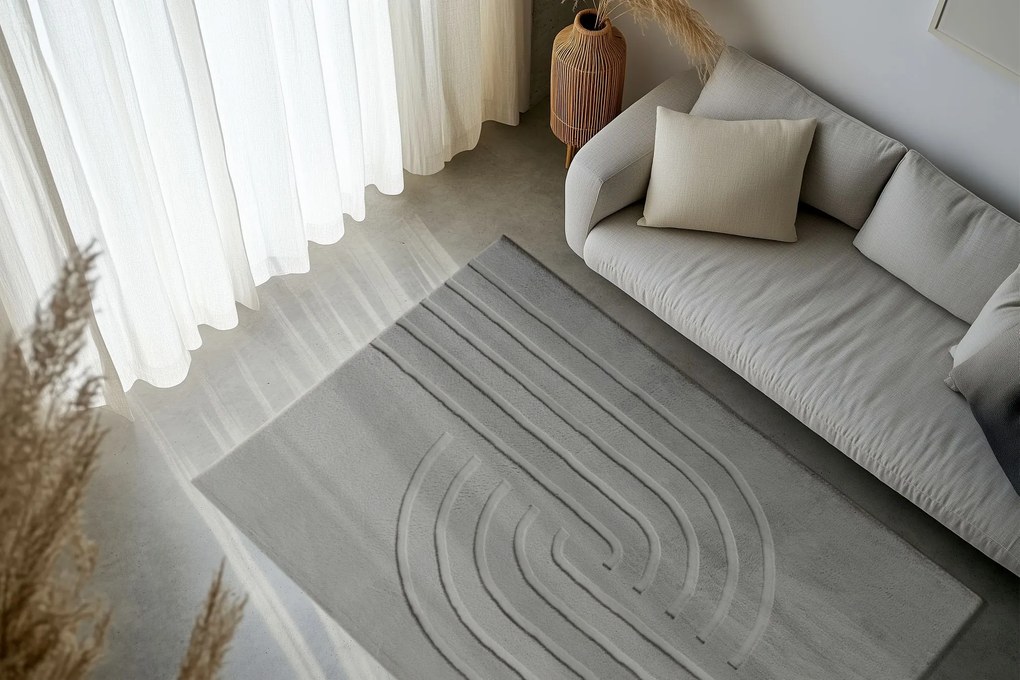 Kusový koberec Zen Deluxe 700 Grey, 160x230, šedá, obývacia izba, Obsession