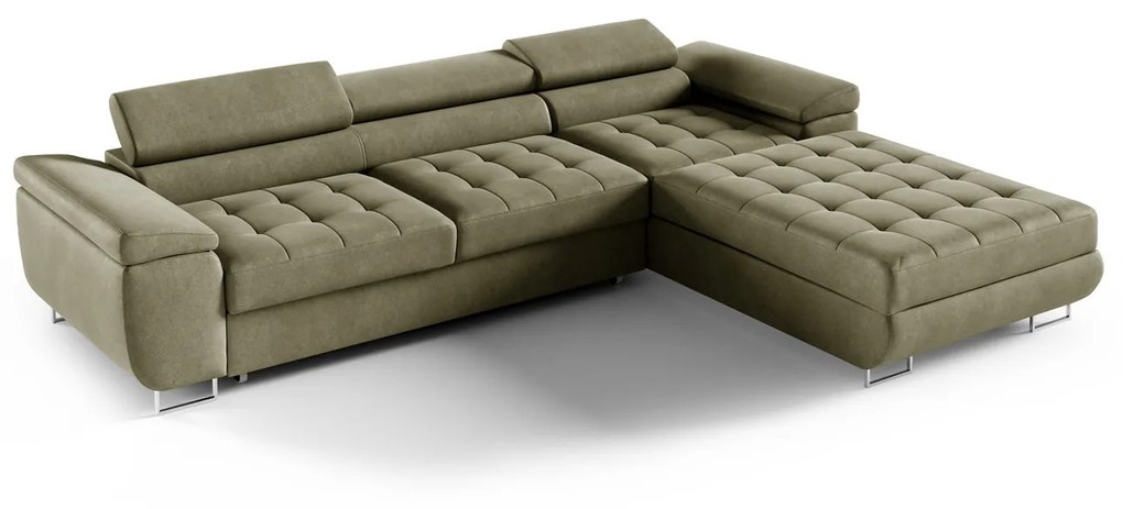 Rohová rozkladacia sedacia súprava 272 JENNY Sivá Vogue Ľavá