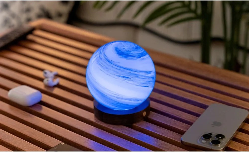 Hnedá/tmavo prírodná svetelná dekorácia na USB ø 8 cm Polar Cloud – Gingko