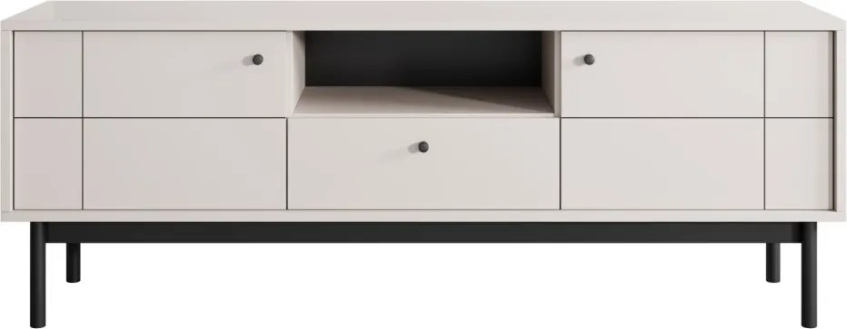 TV skrinka Japandi, 154 cm, béžová kašmír