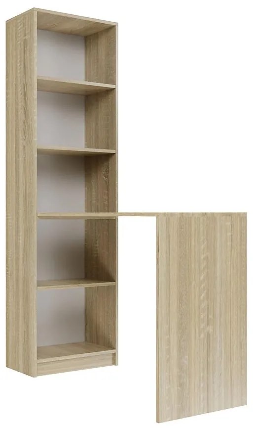 Písací stôl + Regál R50 dub sonoma