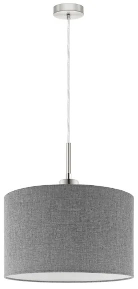Eglo - LED Luster na lanku TUNJA 1xE27/60W/230V šedá