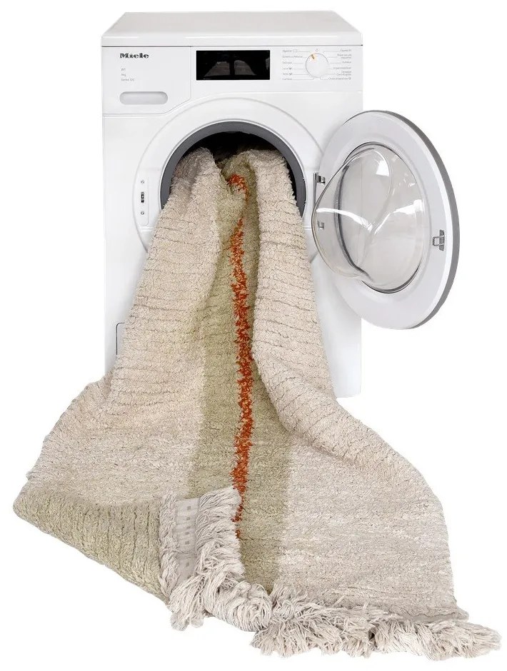 Béžový bavlnený behúň 80x230 cm Duetto Sage – Lorena Canals