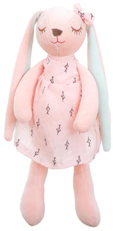 KIK KX5637 Plyšový maskot králik ružový 35cm