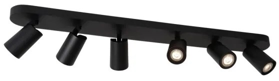 Lucide 23954/31/30 - LED Bodové svietidlo XYRUS 6xGU10/5W/230V čierna