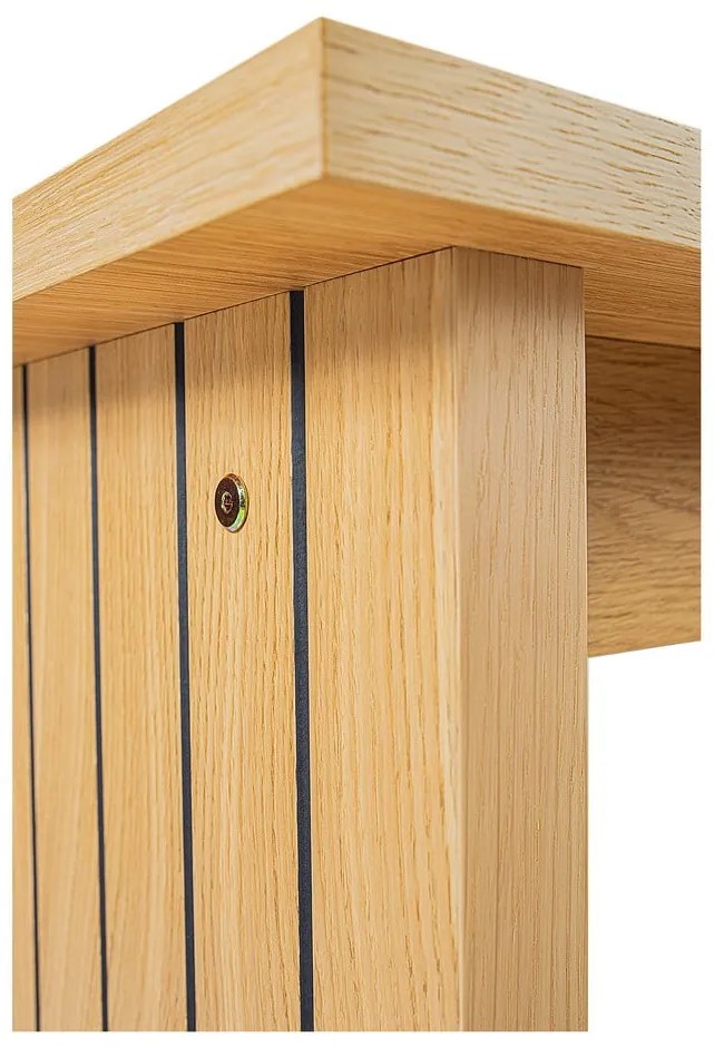 Konferenčný stolík s doskou v dubovom dekore v prírodnej farbe 60x120 cm Stripe - Woodman