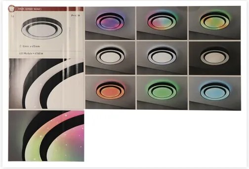 Paulmann 70545 - LED RGBW/38,5W Stmievateľné stropné svietidlo RAINBOW 230V + DO