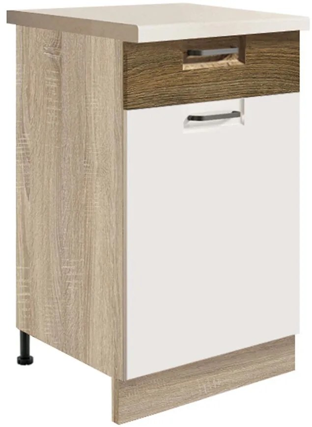 Skrinka do kuchyne Favorit 3d Sonoma/White+Ribbeck