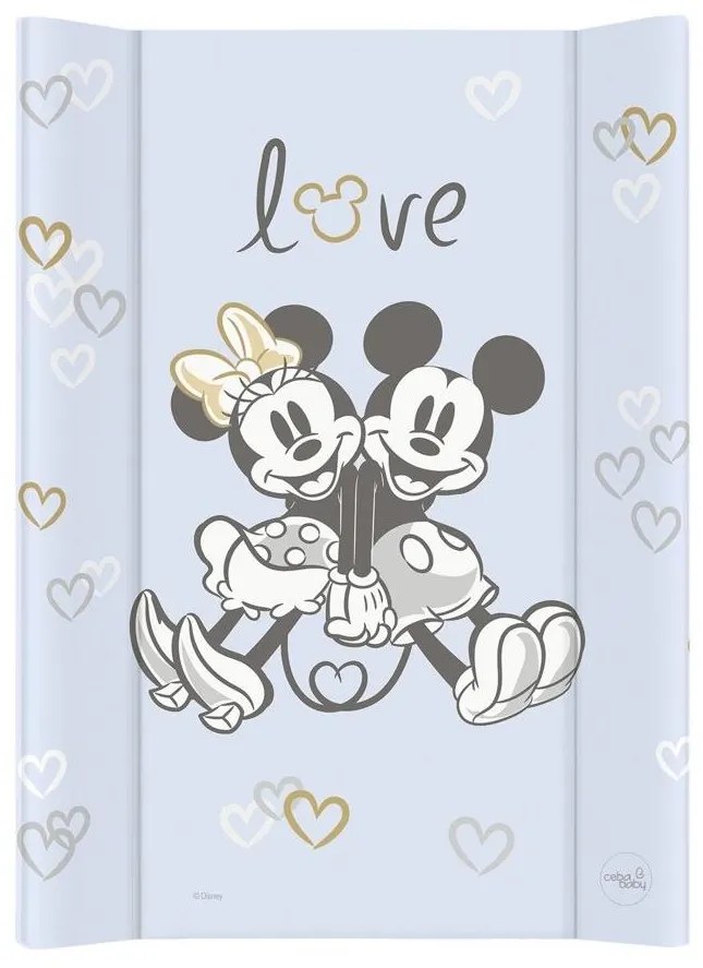 CebaBaby - Prebaľovacia podložka s pevnou doskou dvojhranná DISNEY 50x70 cm modrá AG0249
