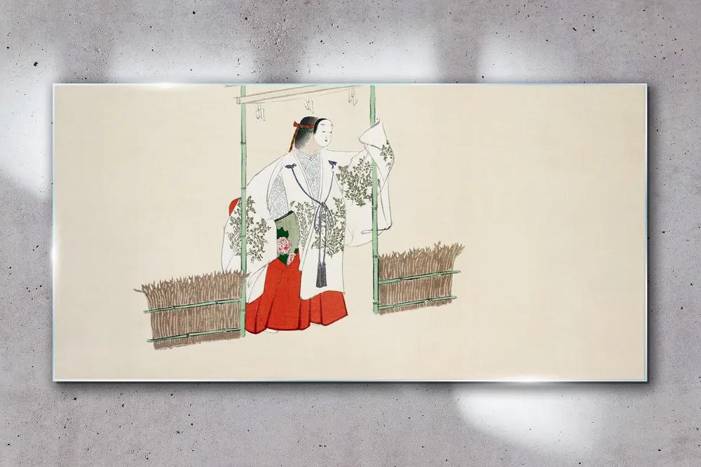 Sklenený obraz Ázijské tradičné kimono