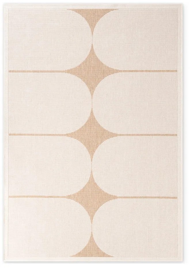 Vnútorný a vonkajší koberec v béžovej a slonovinovej farbe 160x230 cm Duet Bowen – NORTHRUGS