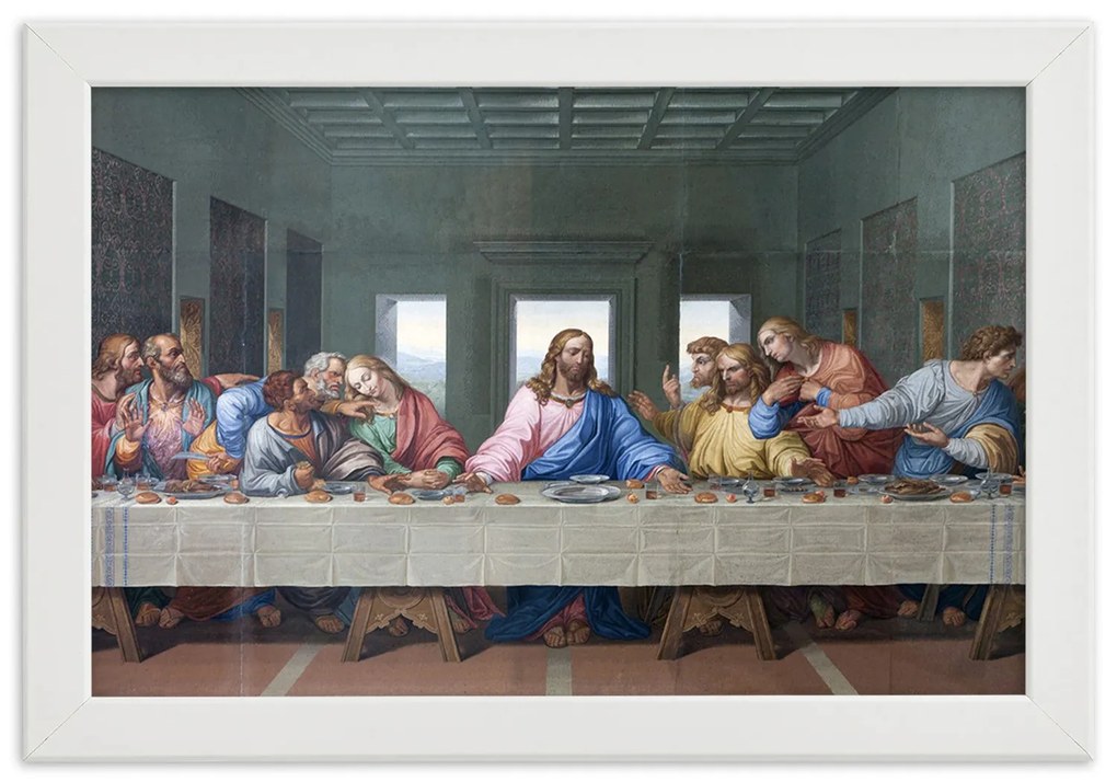 Gario Plagát Úryvok diela Posledná večera - Leonardo da Vinci, reprodukcia Farba rámu: Bez rámu, Rozmery: 60 x 40 cm