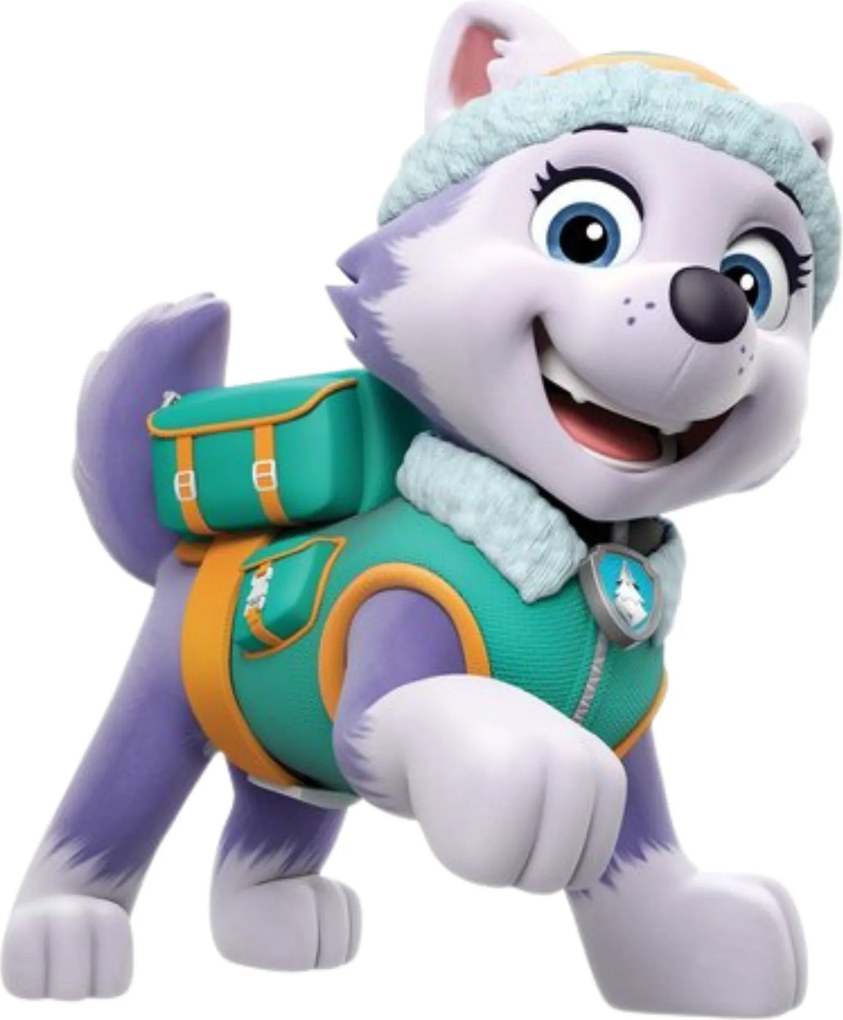 11 nálepiek 10x10cm • Paw Patrol - textilná nálepka na stenu