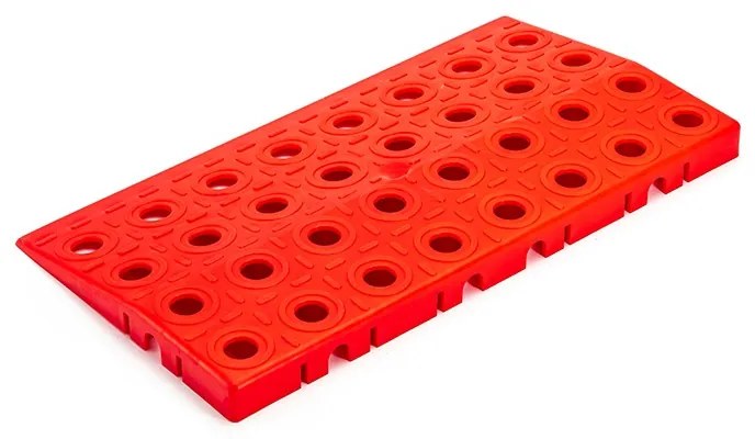 Rovný nájazd GripTil, 4 ks, červený