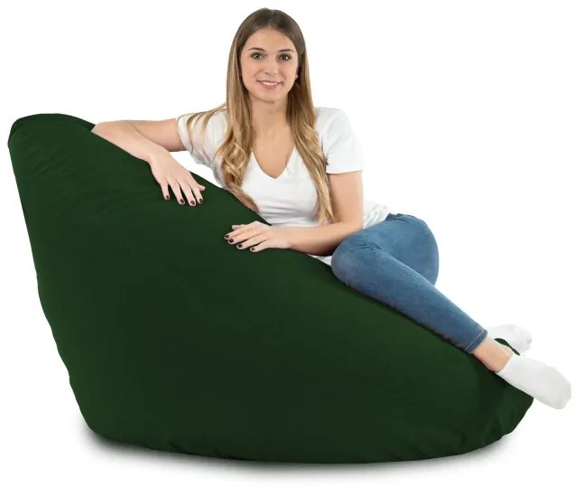Sedací vak DROP XXL tmavo zelený