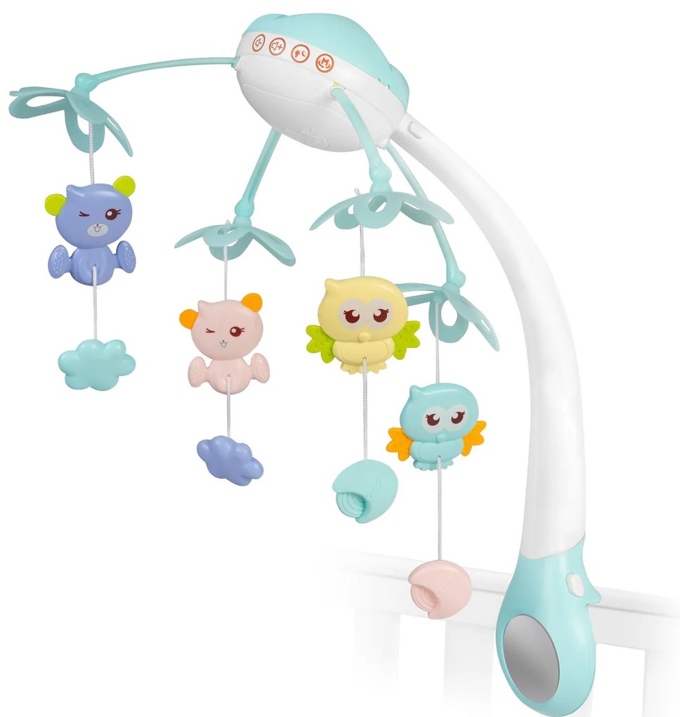 Ricokids Detský kolotoč s projektorom RK-813 modrý