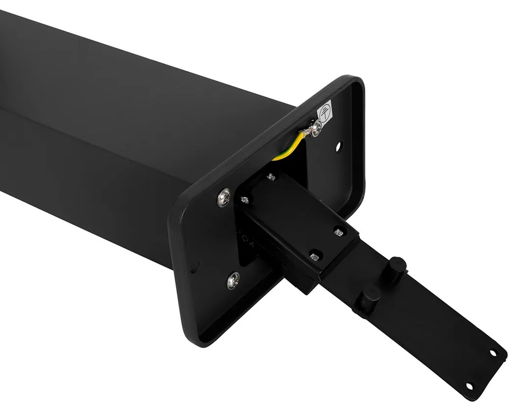 Priemyselná stojaca vonkajšia lampa čierna 80 cm IP44 - Baleno