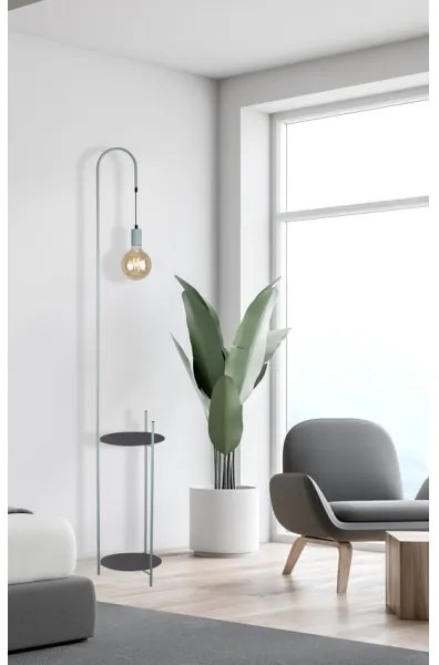 Stojacia lampa WALK 1xE27/40W/230V tyrkysová