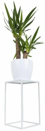 Stojan na kvety 40x24 cm biela