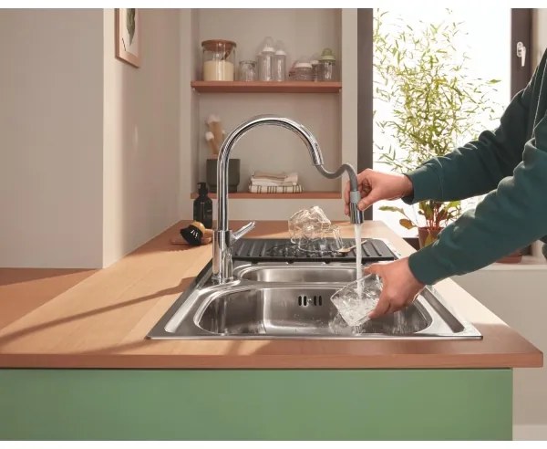 GROHE 40871K00 - Odkvapkávacia doska 450 x 400 mm keramika/čierna