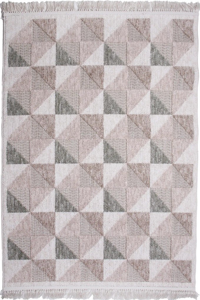 Koberec Benita 654 GREEN/CREAM rozmery koberec: 133x190 cm