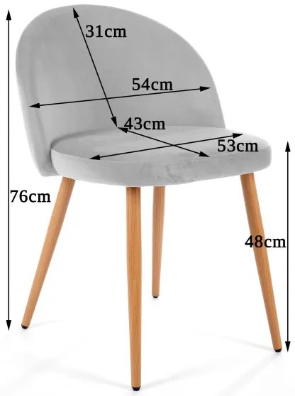 Jedálenská stolička SJ.075 granátová