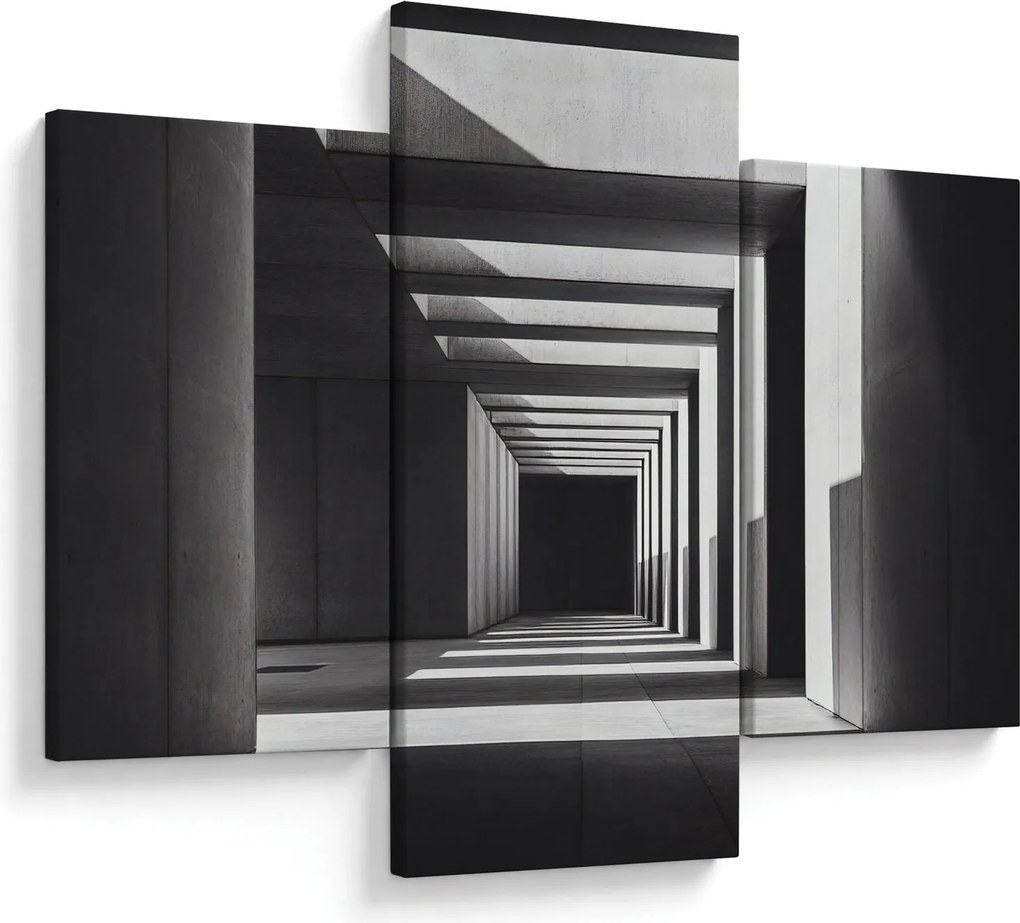 Obraz - Štvorcový tunel (90x60 cm)