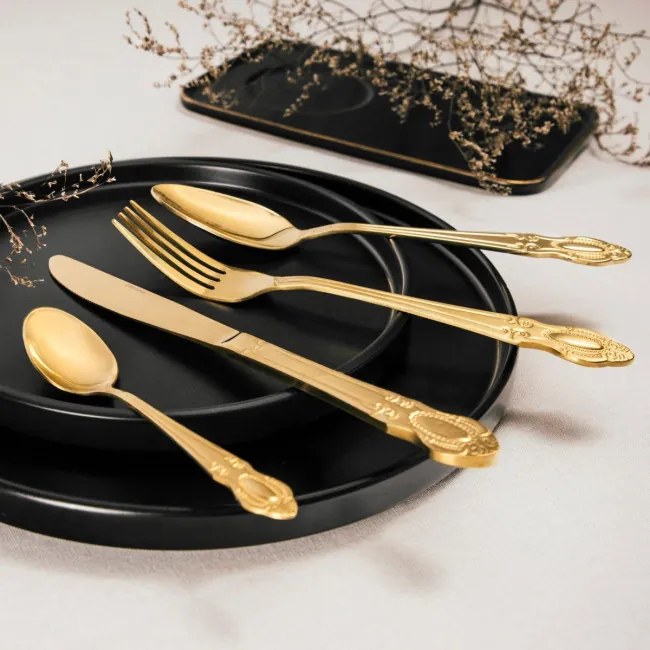 Súprava príborov MANOR zlatá 722943 (24 ks)
