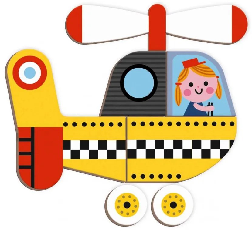 Magnetická kniha skladačka - Dopravné prostriedky