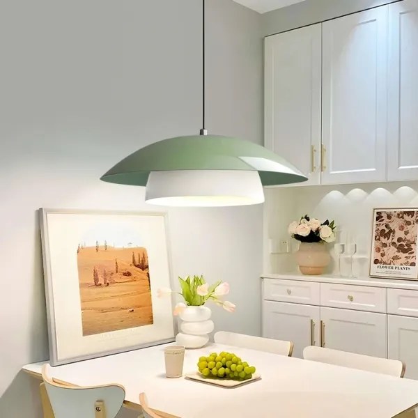 Závesné svietidlo na lanku MOONLIGH 1xE27/40W/230V zelené