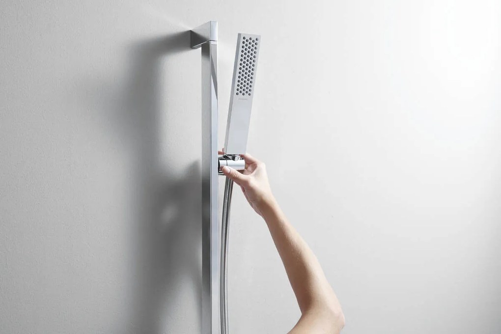 Hansgrohe Pulsify E, sprchová súprava 100 1jet EcoSmart so sprchovou tyčou 650 mm, chrómová, HAN-24370000