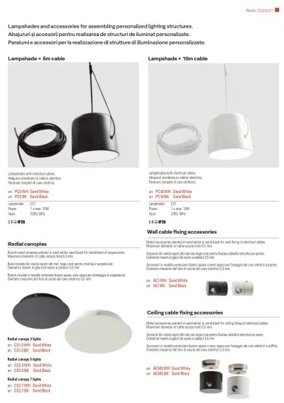 Redo 01-1828 - Luster na lanku DODO 5xE27/15W/230V pavúk