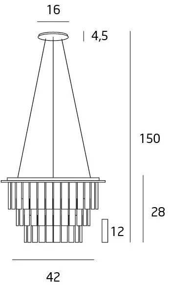 MAXLIGHT P0259 - Luster na lanku MONACO 9xG9/40W/230V pr. 42 cm chróm