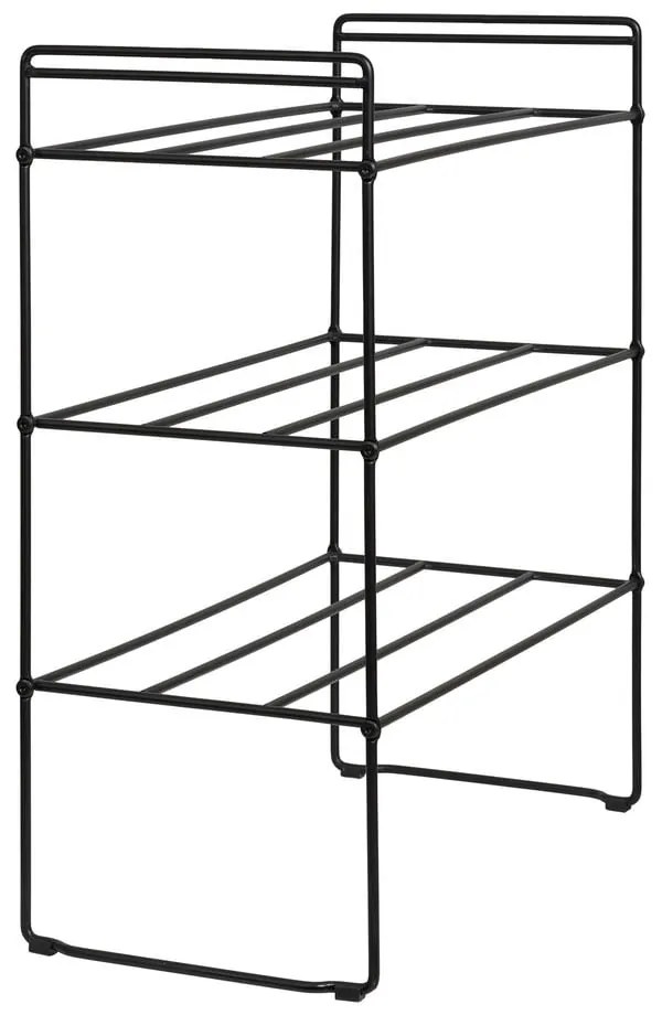 Čierny kovový stojan na topánky Swansea – House Nordic