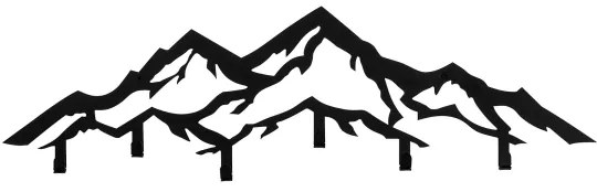 Nástenný vešiak 25x80 cm hory