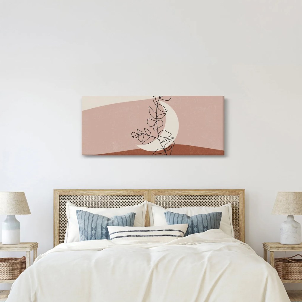 Obraz - Boho listy N⁰2 (120x50 cm)