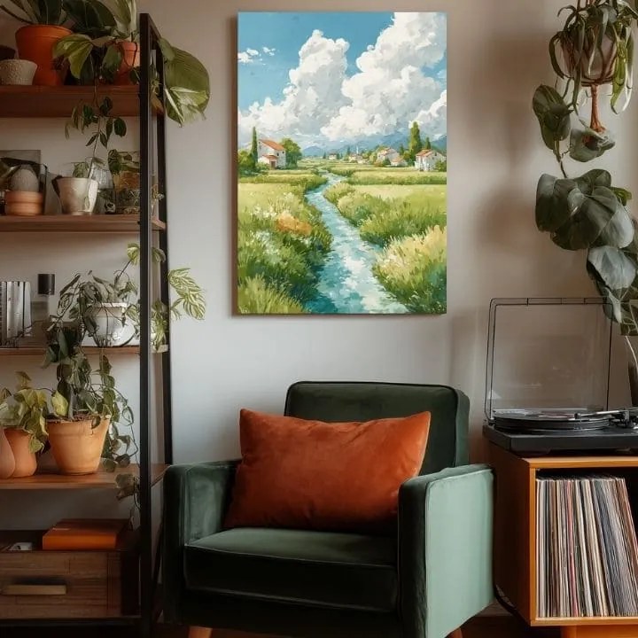 Obraz na plátne Letná Lúka - Krajinný Motív