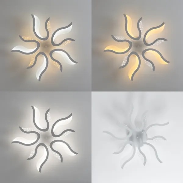 Brilagi - LED Stmievateľný prisadený luster TWIST LED/65W/230V 3000-6500K biela + DO