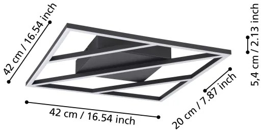 Eglo 900596 - LED Stmievateľné stropné svietidlo ULISANO LED/21W/230V + DO